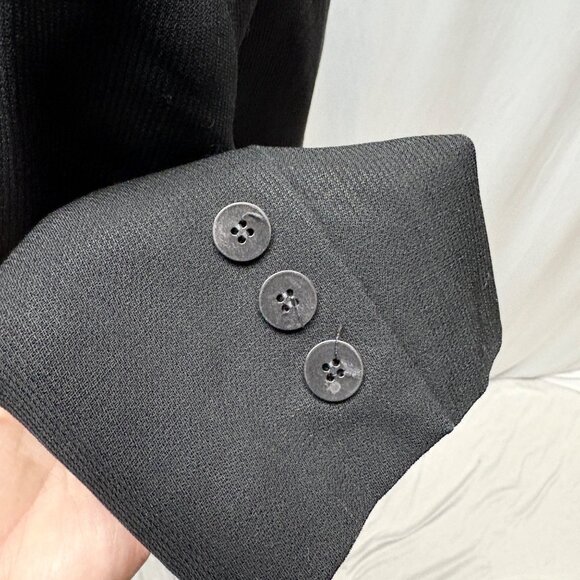 The Limited Womens Black Wool Blazer Size 6 Lined Button Front Classic Office - Picture 7 of 10